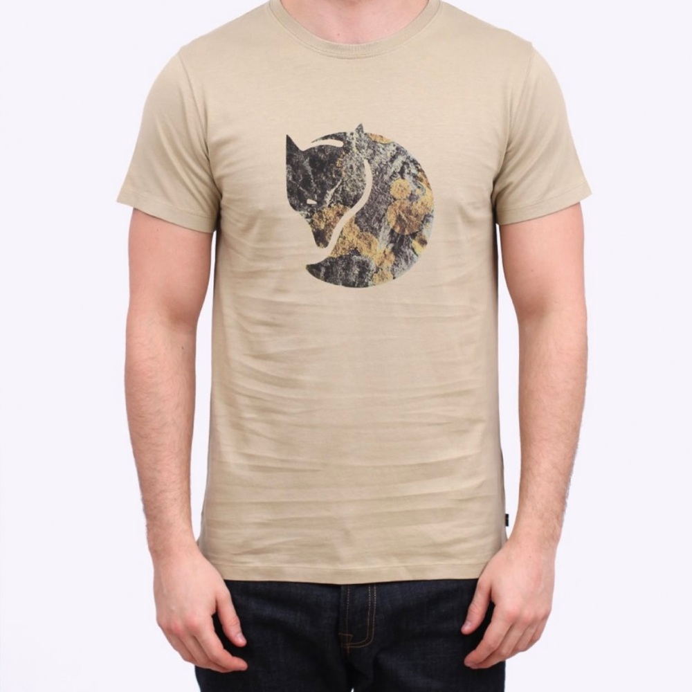 Fjallraven Rock Logo Tee - Cork - Picture 1 of 2